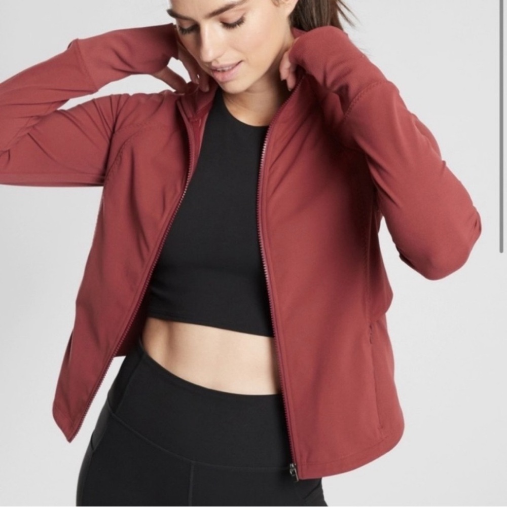 Athleta Shanti Crop Jacket size Large